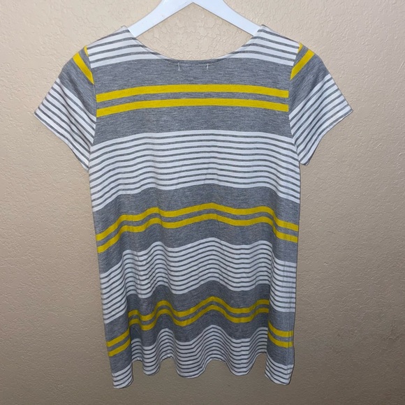 Anthropologie Puella Gray and Yellow Swing Tunic - Picture 4 of 7